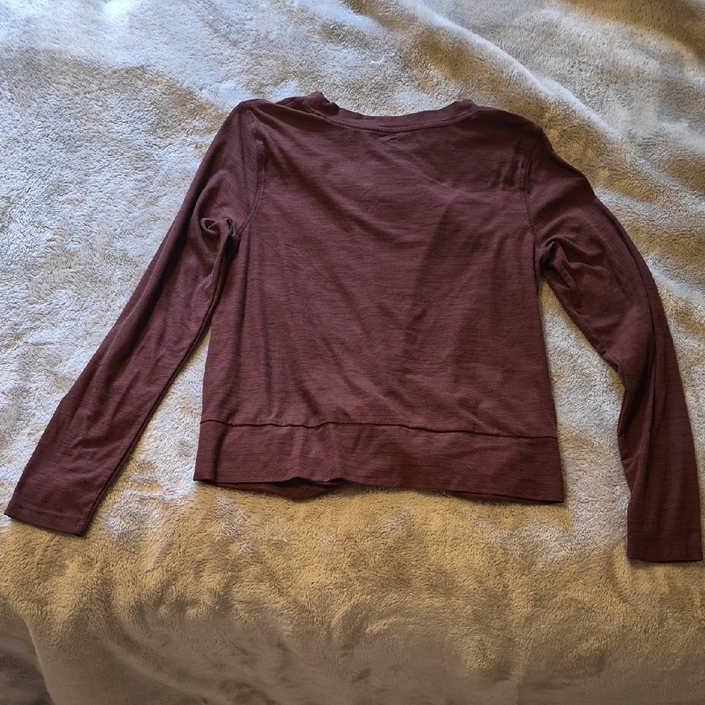 Old Navy Dusty Rose Long Sleeve Top - Picture 3 of 5
